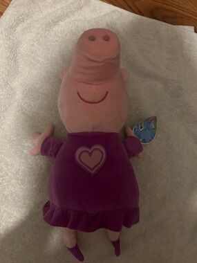 Peppa Pig Plush by Peppa Pig - Pink Body with Purple Dress